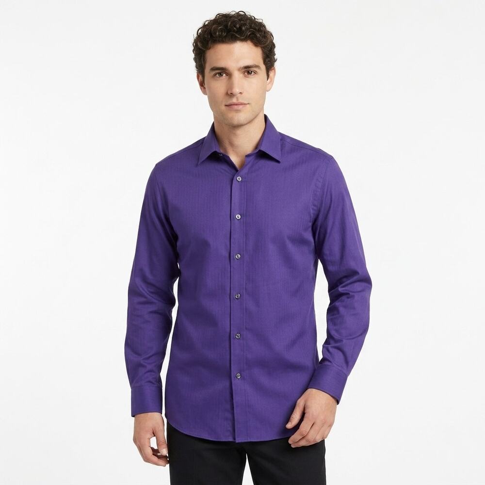 Joseph Abboud Purple Dress Men Size 17